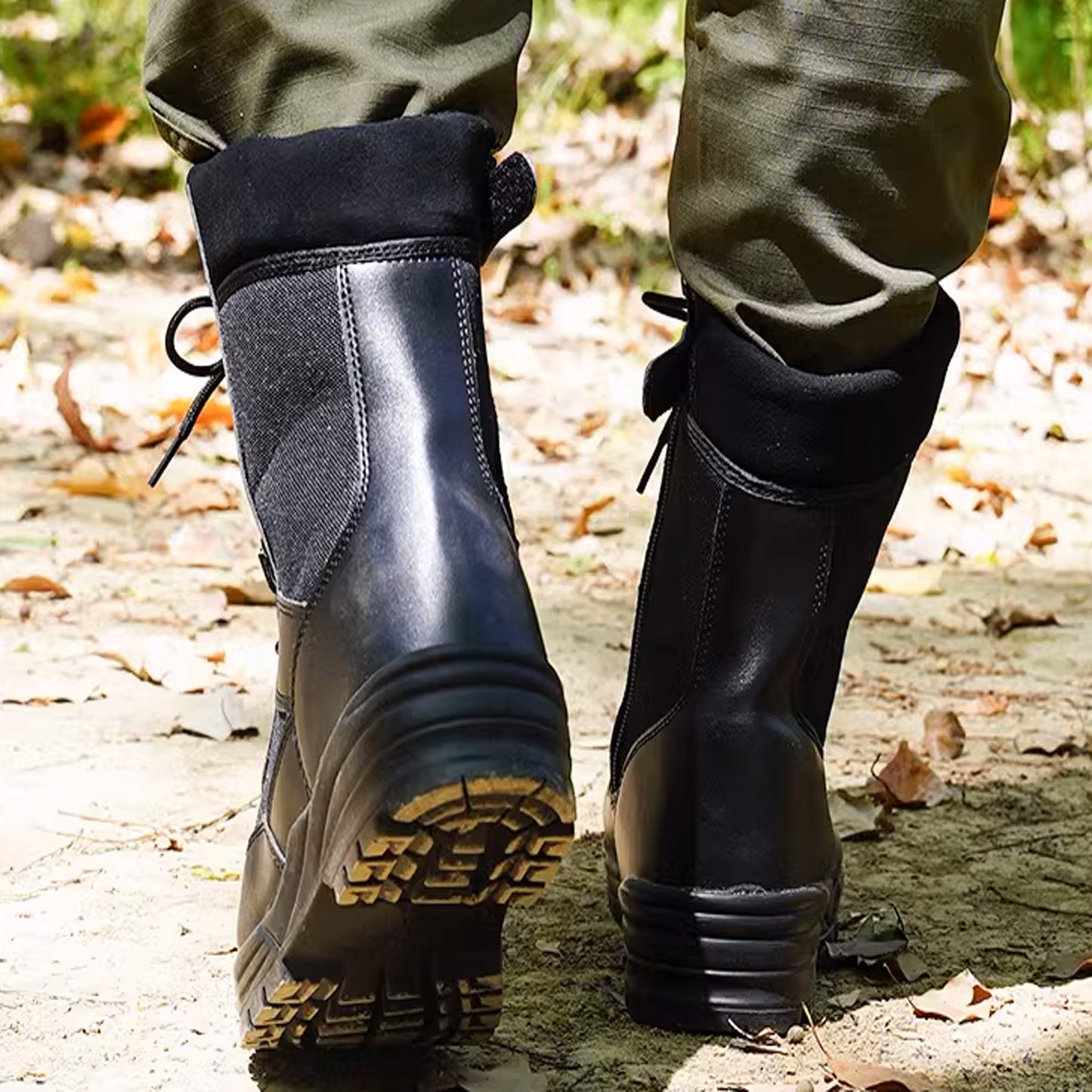 Leather Oxford Safety Waterproof Outdoor Boots For wolf winter warm high top work