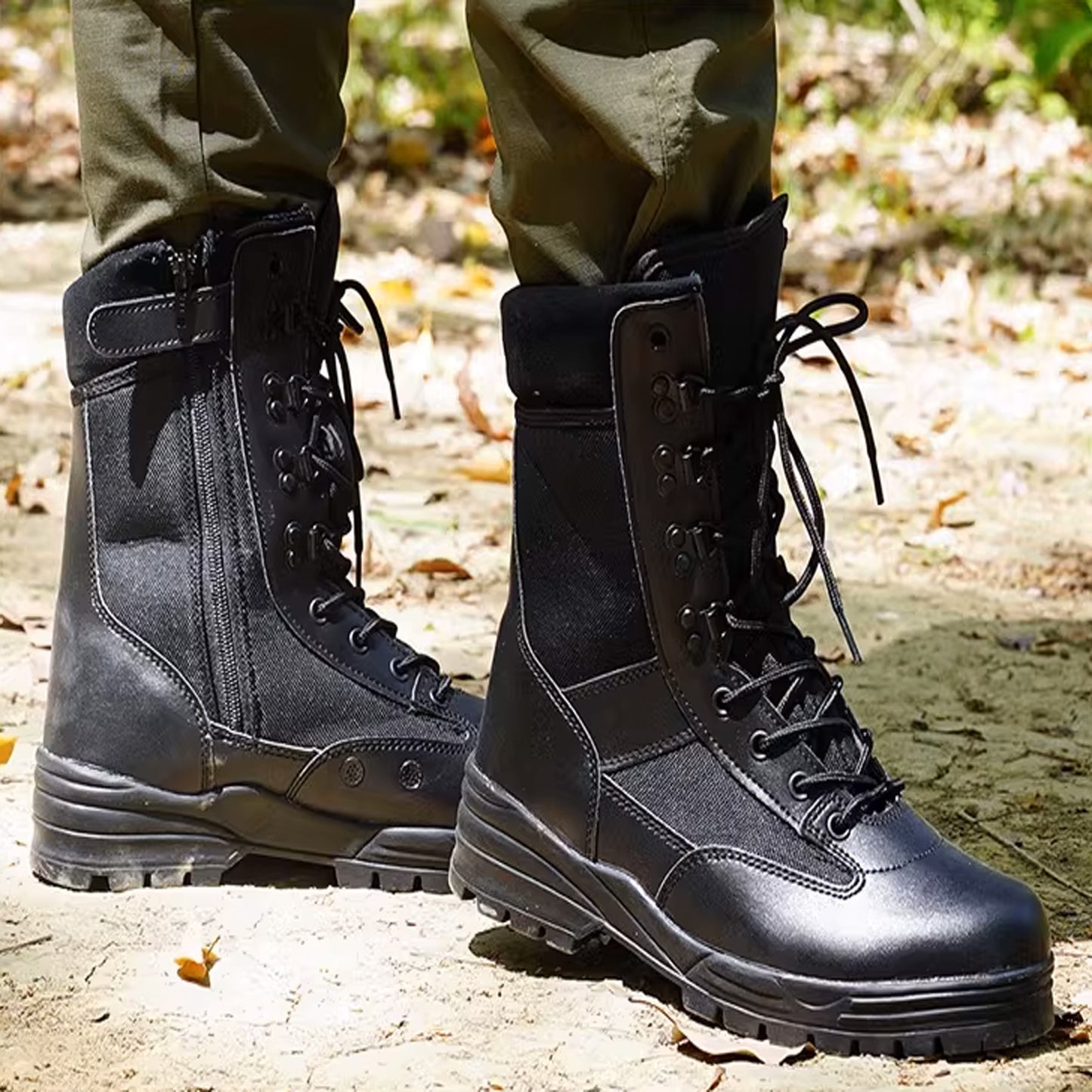Leather Oxford Safety Waterproof Outdoor Boots For wolf winter warm high top work