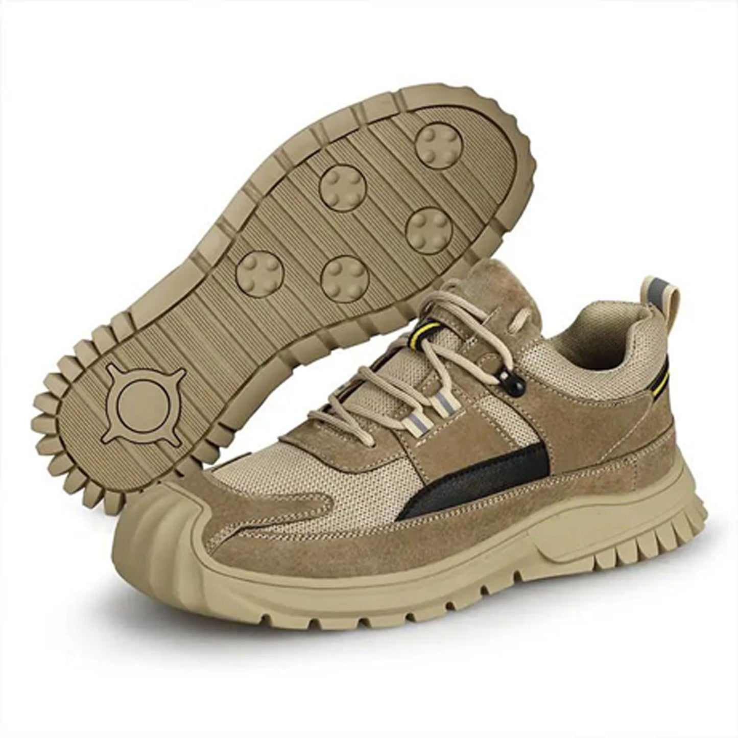 Sicherheitsschuhe Herren Leicht Atmungsaktive Arbeitsschuhe mit Stahlkappe Sneaker Schutzschuhe