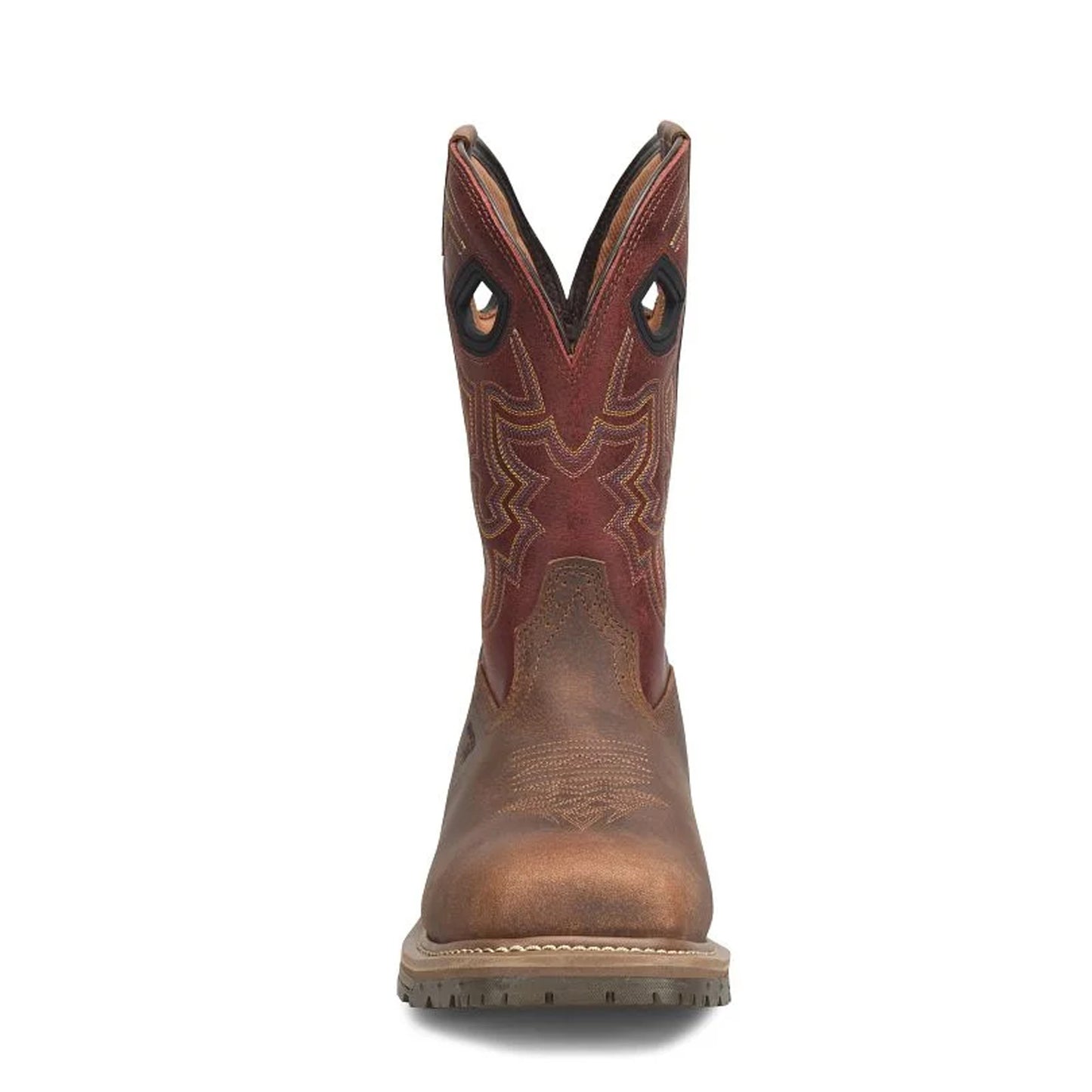 Double H Men's Phantom Rider 11" WD SQ Comp Toe Roper Work Boot -Brown