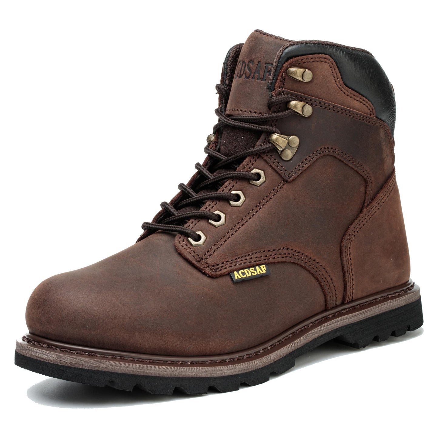 Work Boots for Men Waterproof Comfortable Anti-Fatigue Soft Toe Working Shoes Slip Resistant Construction Safety Work Boots