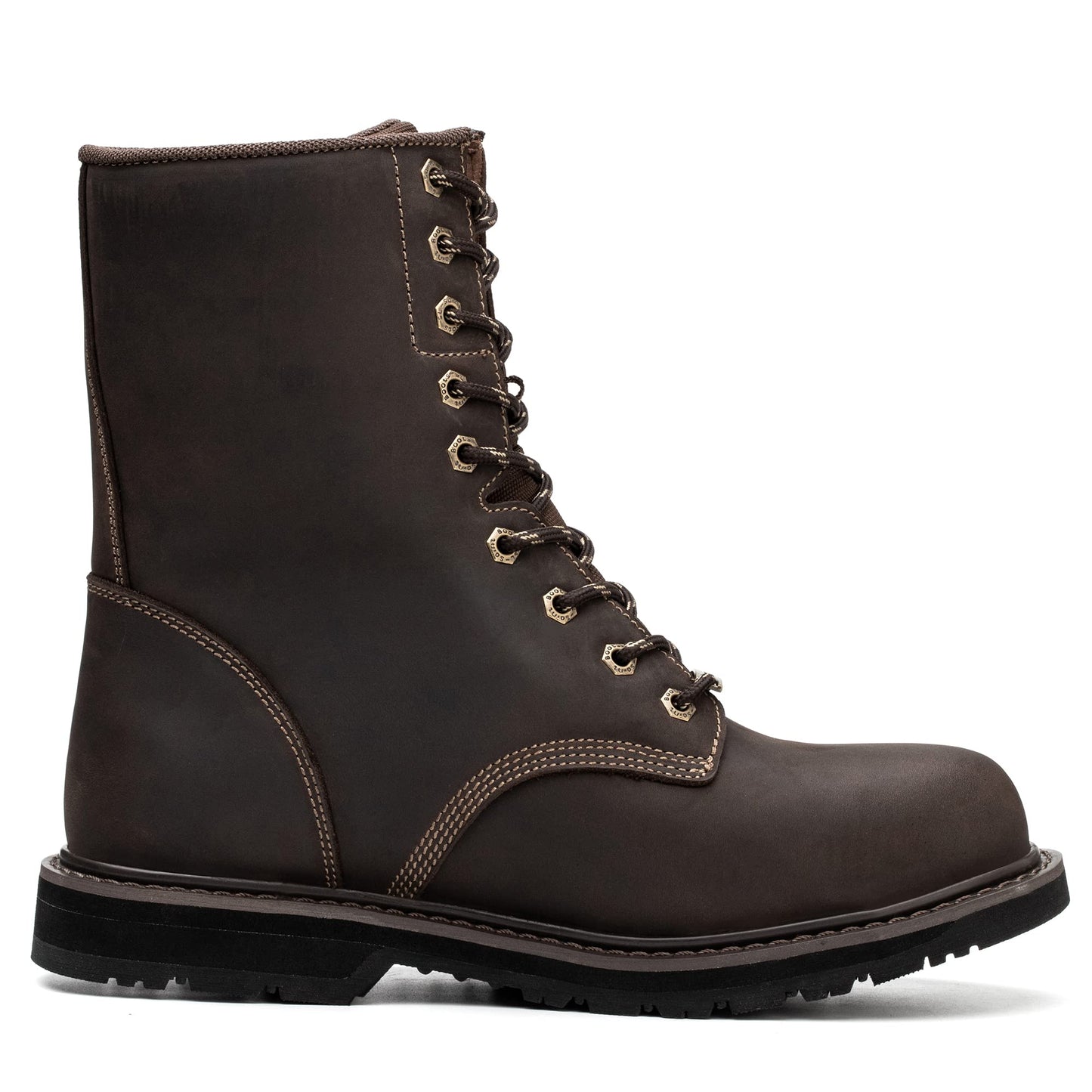 Waterproof Steel Toe 8 Inch Work Boots For Men Loggers and Hunt Industrial&Construction Insulated Safety Winter Shoes Breathable Performance Puncture-proof Footwear