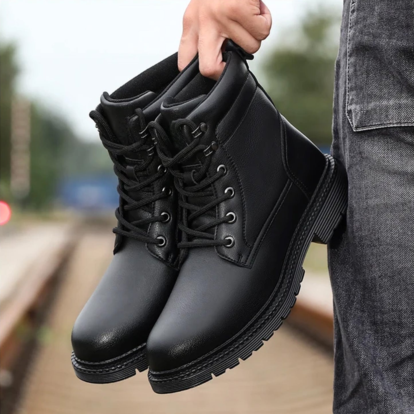 Men's Steel Toe Boots Women's Safety Waterproof Work Boots