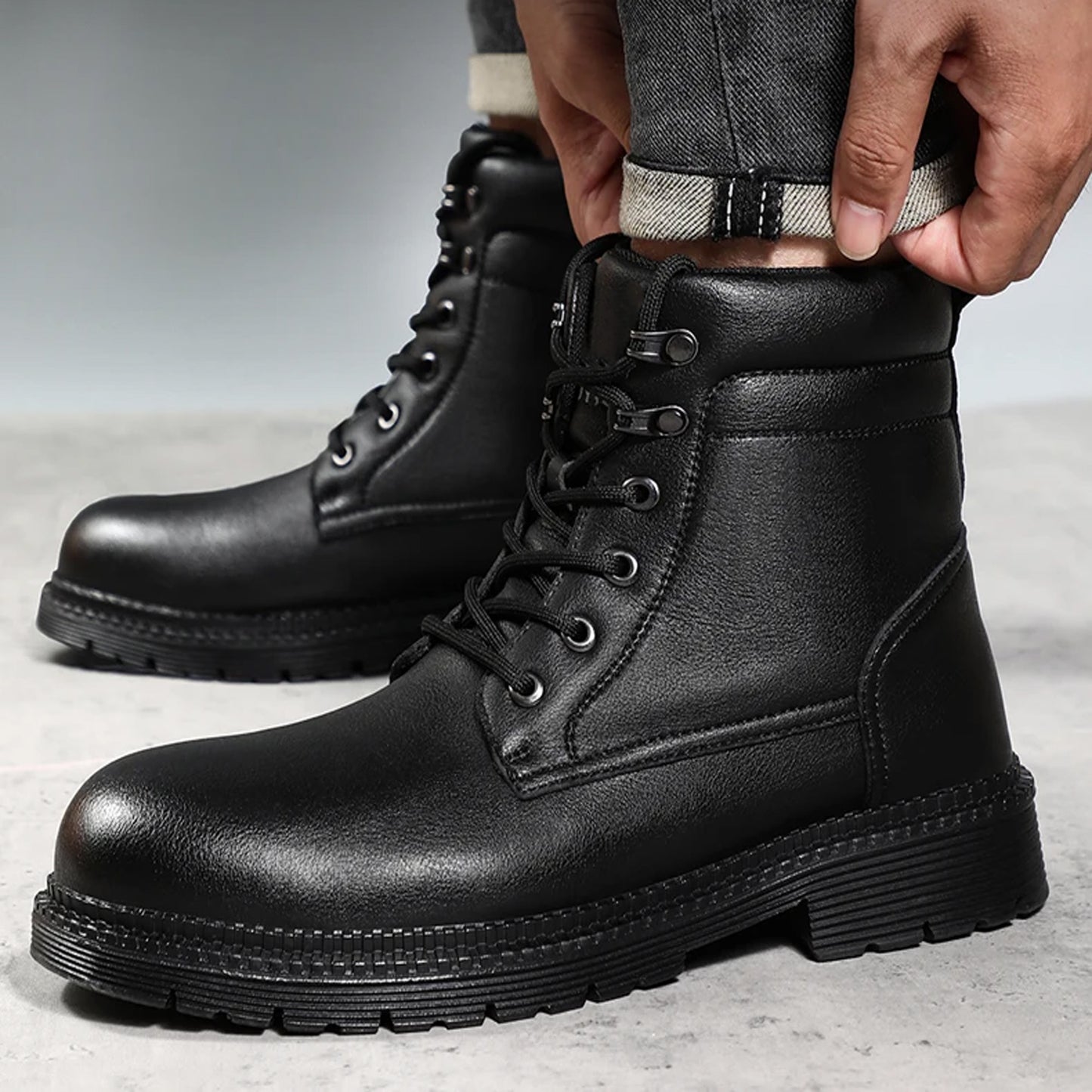 Men's Steel Toe Boots Women's Safety Waterproof Work Boots