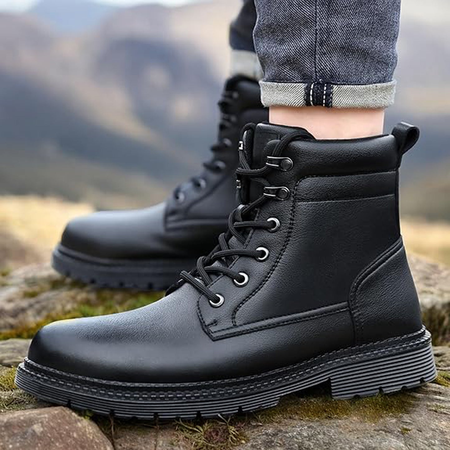 Men's Steel Toe Boots Women's Safety Waterproof Work Boots